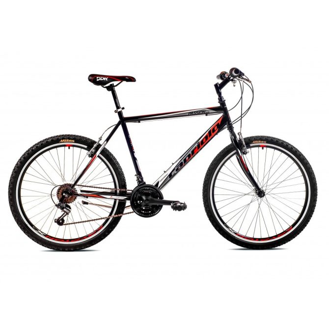 Capriolo passion man 26" férfi mtb kerékpár fekete/piros