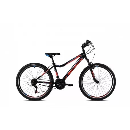 Capriolo diavolo 600 dx fs 26" férfi mtb kerékpár 15" fekete-piros 2021