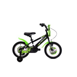 Capriolo Mustang 14" gyerek kerékpár Fekete-Zöld