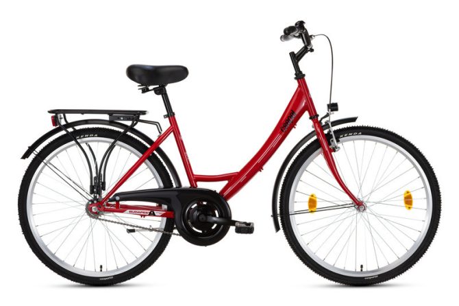 Csepel budapest a 26” gr női városi kerékpár piros
