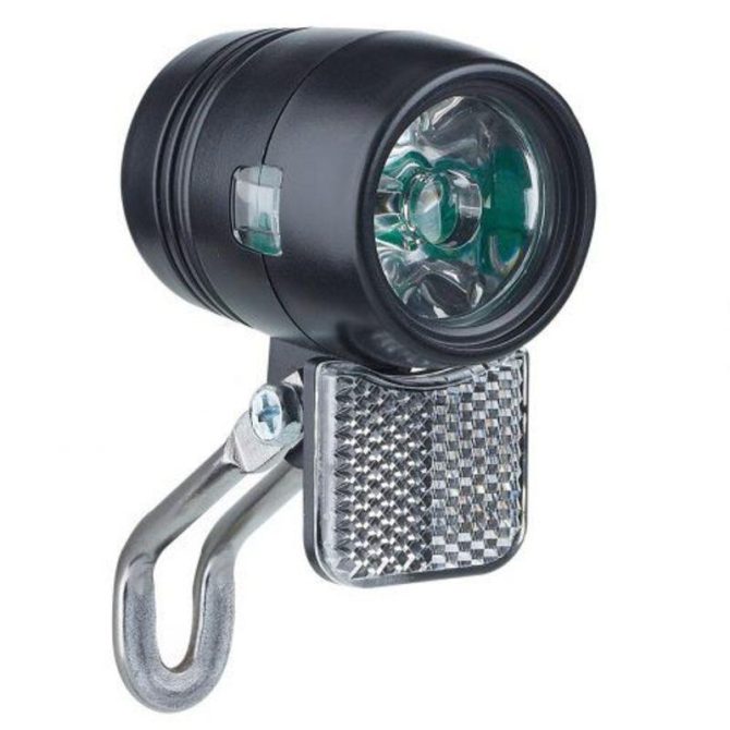 Lámpa elsö 6v agyd+kap sport eco 1led 20lux fekete agydinamos+kap sport eco 1led 20lux fkt