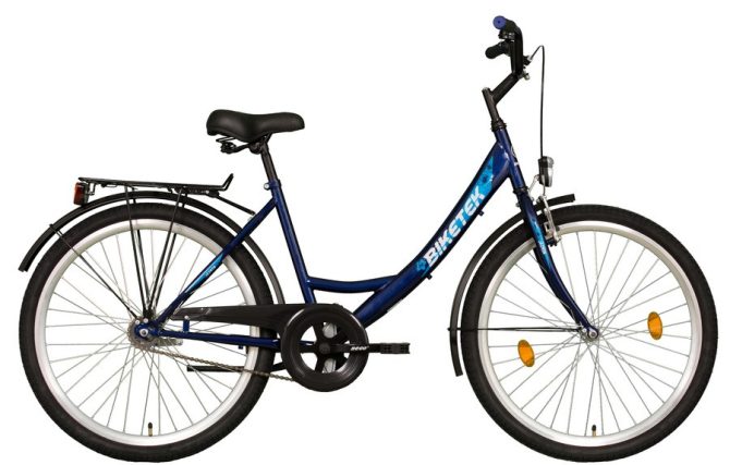 26" Biketek Jázmin kerékpár kék