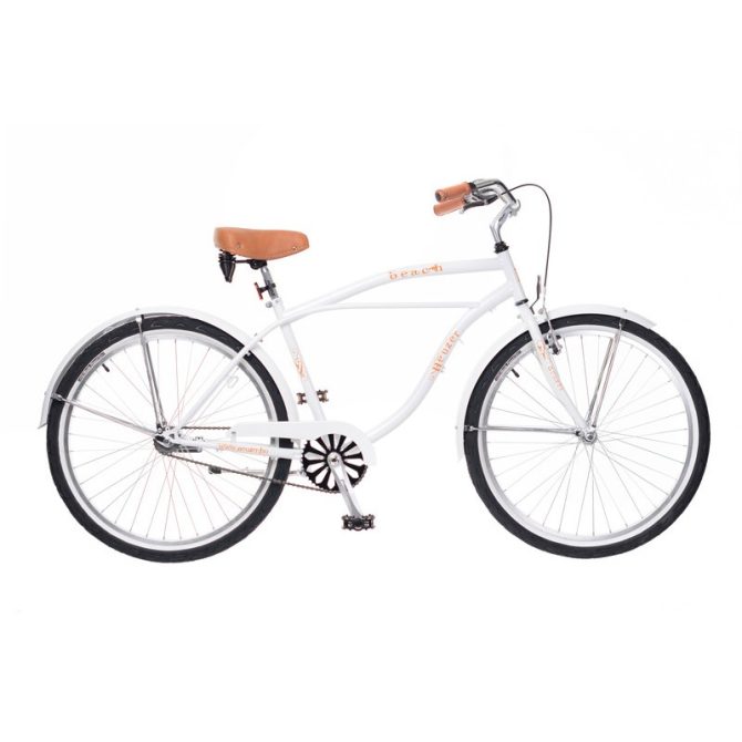 Neuzer beach cruiser férfi kerékpár fehér