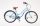 Neuzer california női cruiser kerékpár babyblue