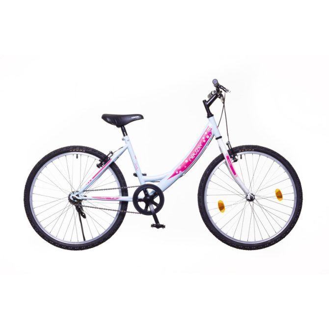 Neuzer cindy 1s 24" gyerek kerékpár babyblue/fehér/pink