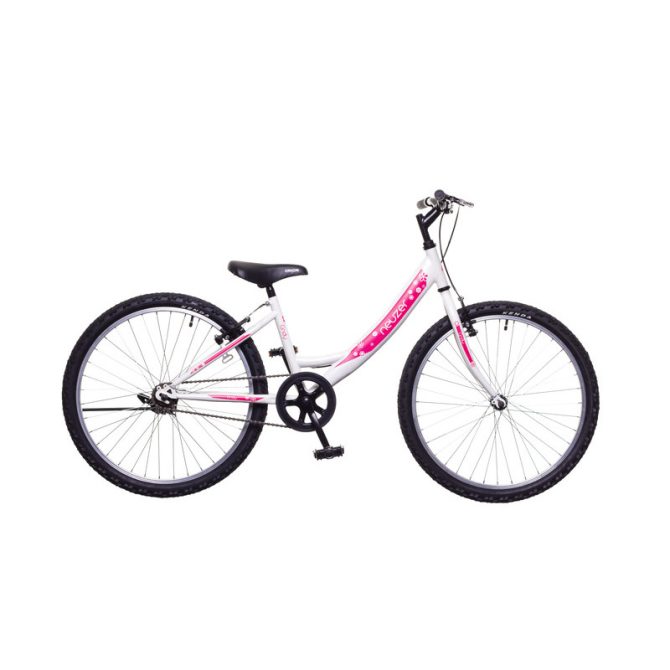 Neuzer cindy 1s 24" gyerek kerékpár fehér/pink