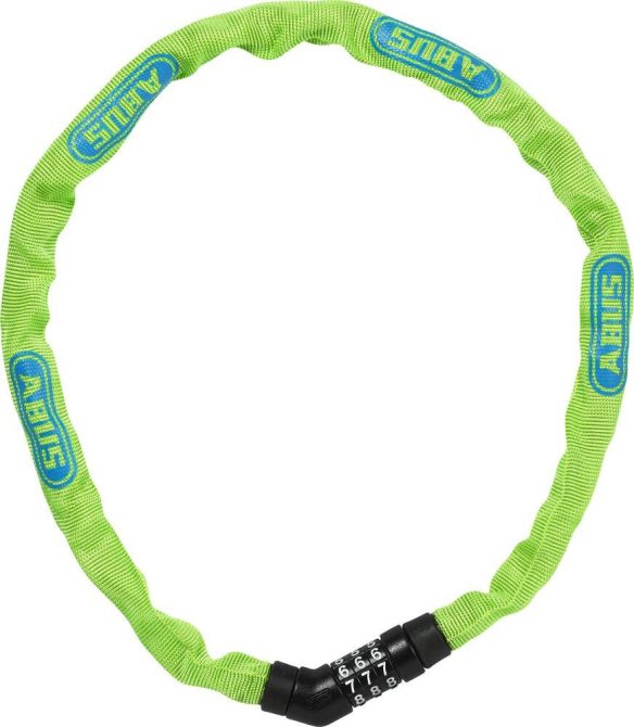 ABUS láncos lakat számzárral Steel-O-Chain 4804C/75, lime