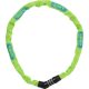 ABUS láncos lakat számzárral Steel-O-Chain 4804C/75, lime