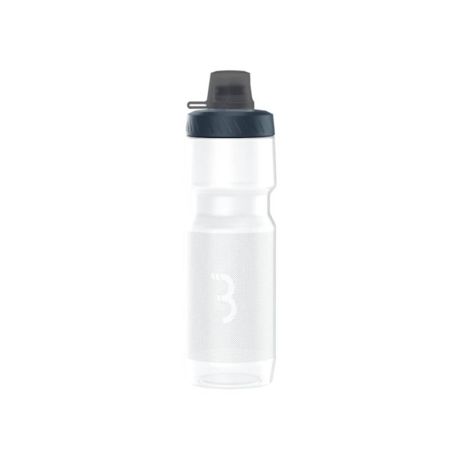 BBB Cycling kerékpáros kulacs BWB-16 AutoTank Mudcap XL, 750ml, auto szeleppel, kupakkal, BPA mentes, mosogatógépben is mosható, átlátszó