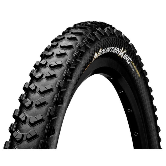 Continental MTB kerékpáros külső gumi 58-559 Mountain King 2.3 ProTection 26,0x2,3 fekete/fekete Skin, hajtogathatós