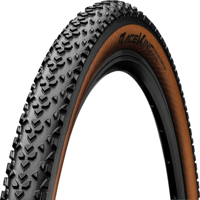 Continental MTB kerékpáros külső gumi 55-559 Race King ProTection 26x2,2 fekete/bernstein, hajtogathatós Skin