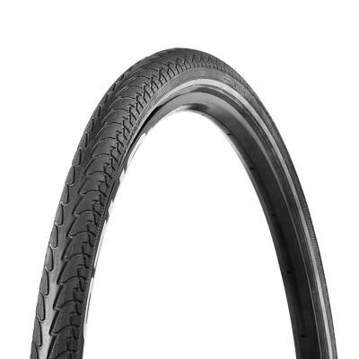 Vee Tire kerékpáros külső gumi 37-622 28x1,40 VRB292 Easy Street, 1,5 mm defektvédelemmel, reflektoros, fekete (B29266)